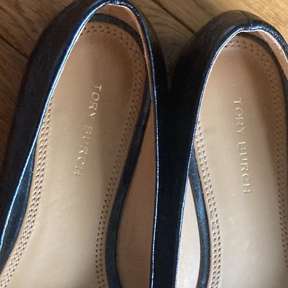 TORY BURCH GEORGIA BALLET WRINKLE CALF LEATHER SIZE 6.5 - Picture 2 of 5